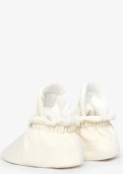 Baby Booties Cotton Cream