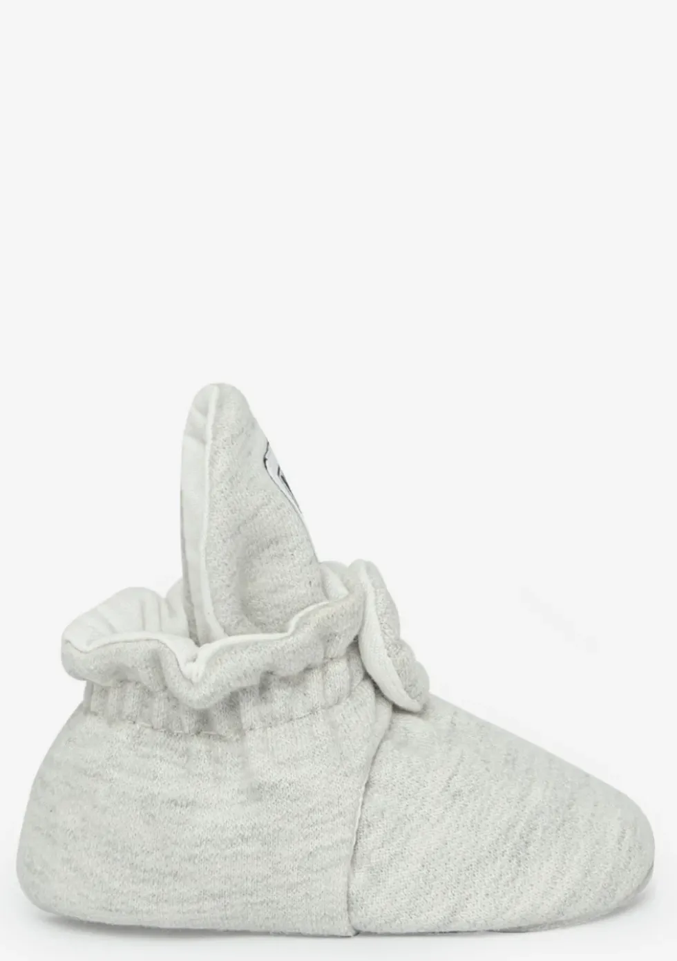 Baby Booties Cotton Light Grey