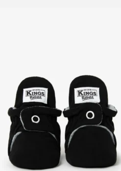 Baby Booties Gamuza Black