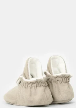 Baby Booties Gamuza Ivory
