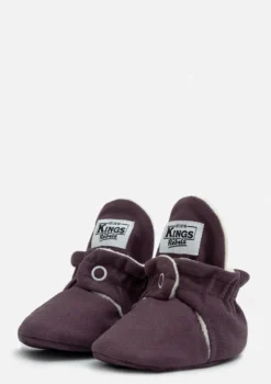 Baby Booties Gamuza Plum