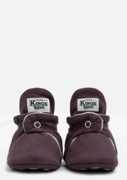 Baby Booties Gamuza Plum