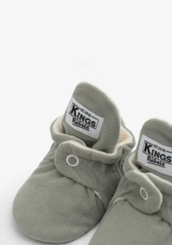 Baby Booties Gamuza Stone