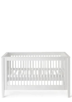 Babybett weiß handbemalt 140 x 70 cm