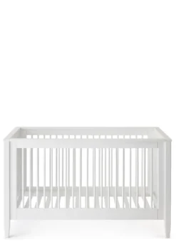 Babybett weiß handbemalt 140 x 70 cm
