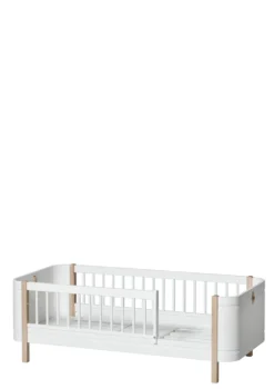 Babybett 'Wood Mini+' Weiß / Eiche 122-162 x 68 cm