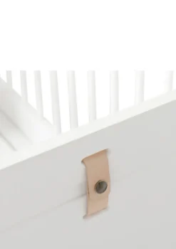 Babybett 'Wood Mini+' Weiß / Eiche 122-162 x 68 cm