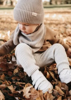 Babyleggings zum Mitwachsen beige