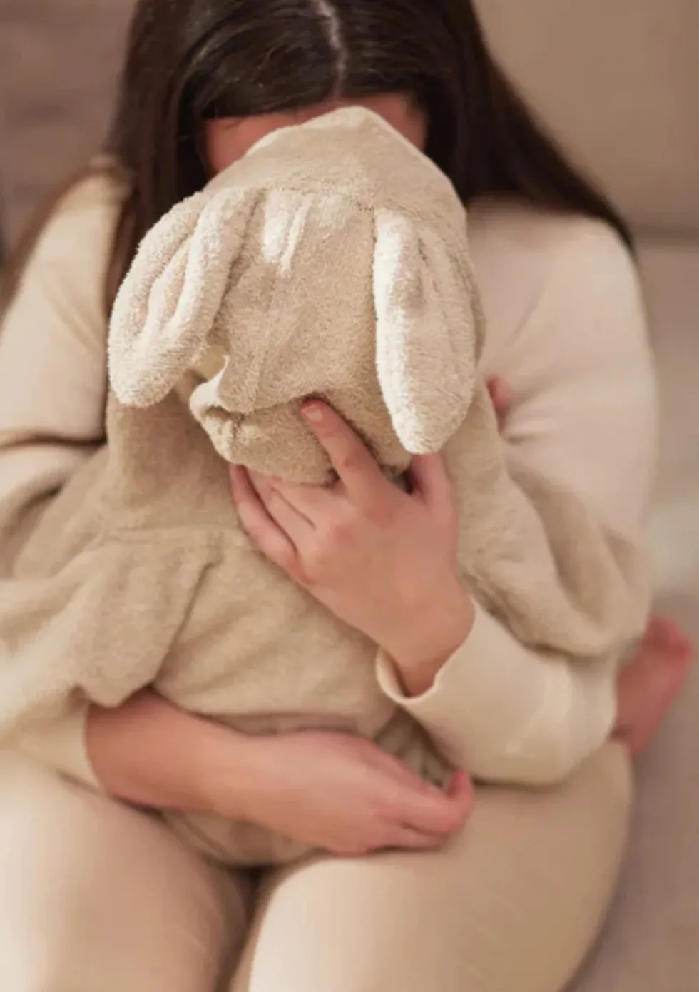 Badeponcho Nougat
