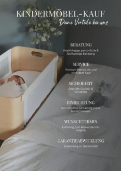 Beistellbett 'Bednest' inkl. Matratze 82 x 37 cm