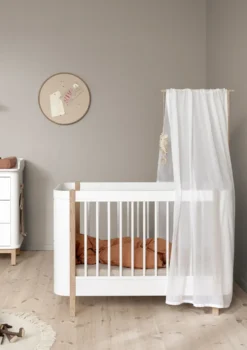 Betthimmel für Babybett 'Wood Mini+' Weiß