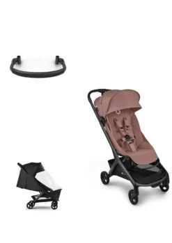 Butterfly 2' Bundle – Unverzichtbares Buggy-Set Dusty Pink