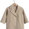 Cashmere Kindermantel stone