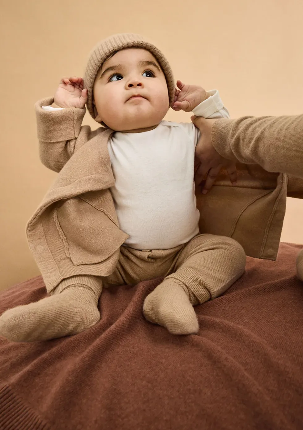 Cashmere Socken beige