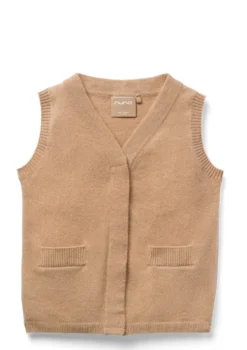 Cashmere Weste tan