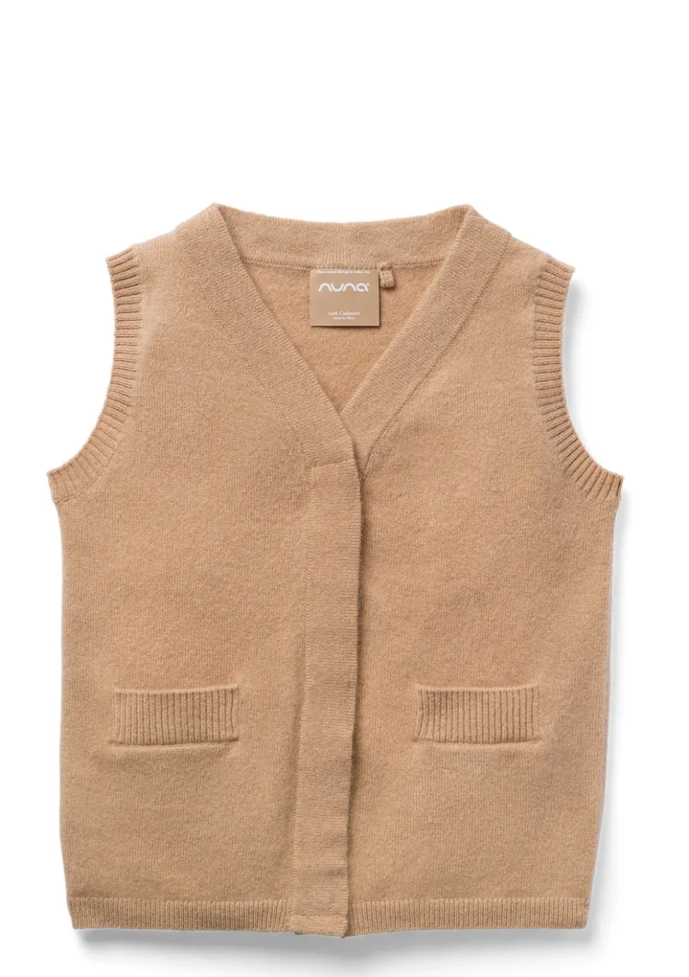 Cashmere Weste tan