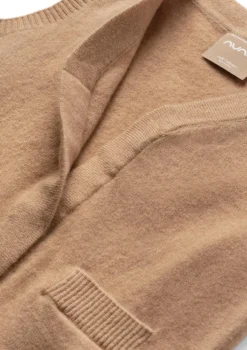 Cashmere Weste tan