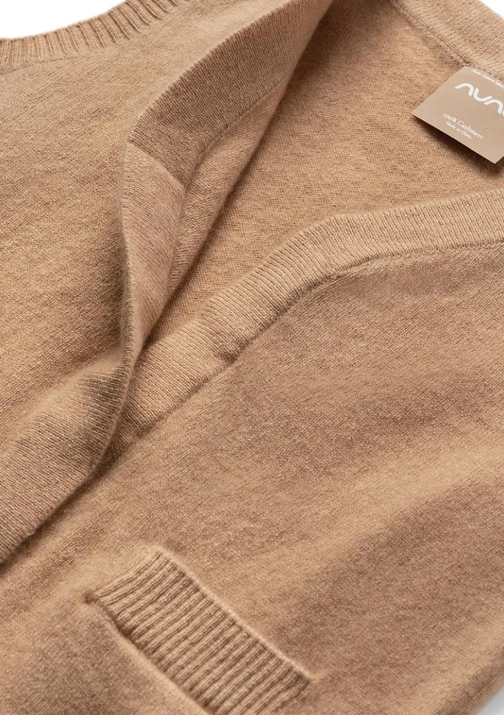 Cashmere Weste tan