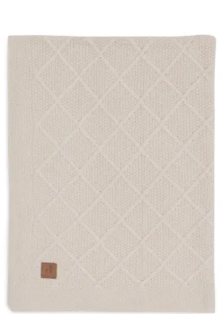 Decke 'Check Knit' Oatmeal 150 x 100 cm