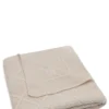 Decke Wiege 'Check Knit' Oatmeal 100 x 75 cm