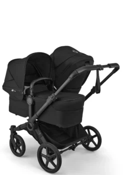 Donkey 6 Double' Bundle – Unverzichtbares Kinderwagen-Set Heritage Black