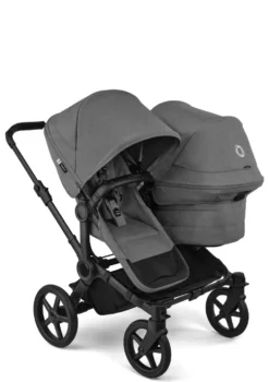 Donkey 6 Double' Bundle – Unverzichtbares Kinderwagen-Set Moon Grey