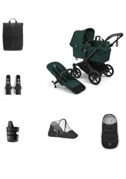 Donkey 6 Single' Bundle – Unverzichtbares Kinderwagen-Set Fern Green
