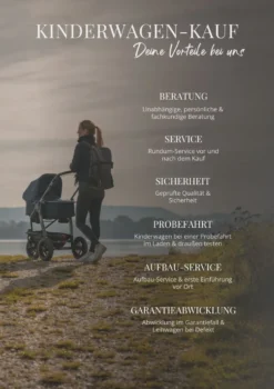 Duo 2 Kinderwagen-Gestell mit Luftkammer-Radset