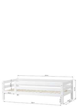 ECO Luxury' Einzelbett weiß 200 x 90 cm