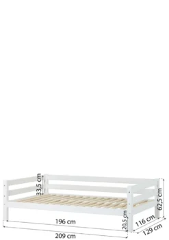 ECO Luxury' Einzelbett weiß 200 x 120 cm