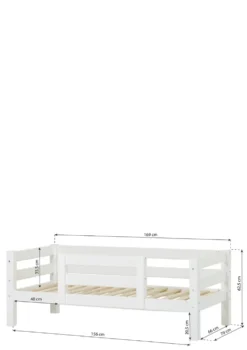 ECO Luxury' Einzelbett weiß 160 x 70 cm
