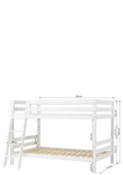 ECO Luxury' Etagenbett weiß 200 x 120 cm