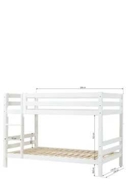 ECO Luxury' Etagenbett weiß 200 x 120 cm