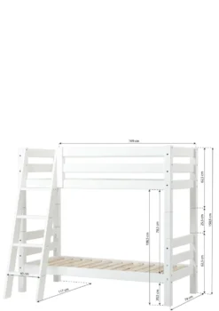 ECO Luxury' Etagenbett weiß 160 x 70 cm