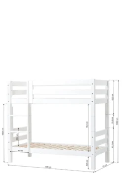 ECO Luxury' Etagenbett weiß 160 x 70 cm