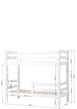 ECO Luxury' Etagenbett weiß 160 x 70 cm