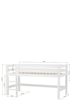 ECO Luxury' Halbhochbett weiß 200 x 90 cm