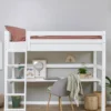 ECO Luxury' Hochbett mit Schreibtisch weiß 200 x 90 cm