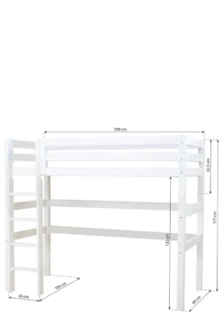 ECO Luxury' Hochbett weiß 200 x 90 cm