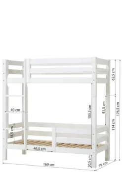 ECO Luxury' Hohes Etagenbett weiß 160 x 70 cm