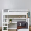 ECO Luxury' MEGA-Bett mit Schreibtisch & Lounge-Modul weiß 200 x 90 cm