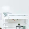 ECO Luxury' Mittelhochbett weiß 200 x 120 cm