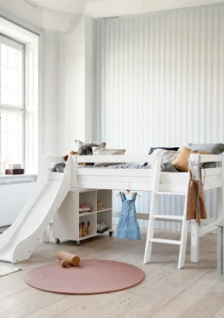 ECO Luxury' Spielbett mit Rutsche weiß 200 x 90 cm
