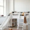 ECO Luxury' Spielbett mit Rutsche weiß 160 x 70 cm