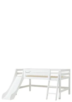 ECO Luxury' Spielbett mit Rutsche weiß 200 x 120 cm