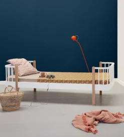 Einzelbett 'Wood Original' Weiß 200 x 90 cm