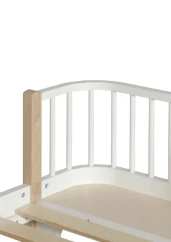 Einzelbett 'Wood Original' Weiß / Eiche 200 x 90 cm