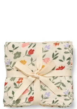 3er Pack Musselin Mulltücher 'Mio' Flower Market 65 x 65 cm