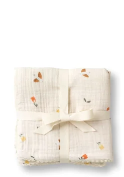 3er Pack Musselin Mulltücher 'Mio' Songbirds 65 x 65 cm