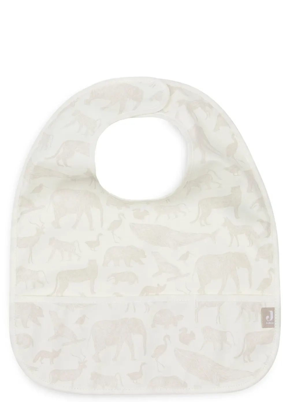 2er-Set Lätzchen 'Animals' Nougat